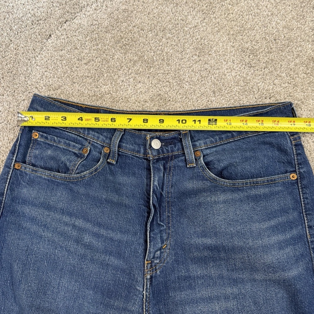 Levi's Mens 505 Jeans 34x34 Straight Leg Blue Medium Wash Denim Classic Everyday - Picture 3 of 9